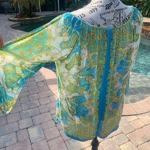 Cache cold shoulder VINTAGE blouse.